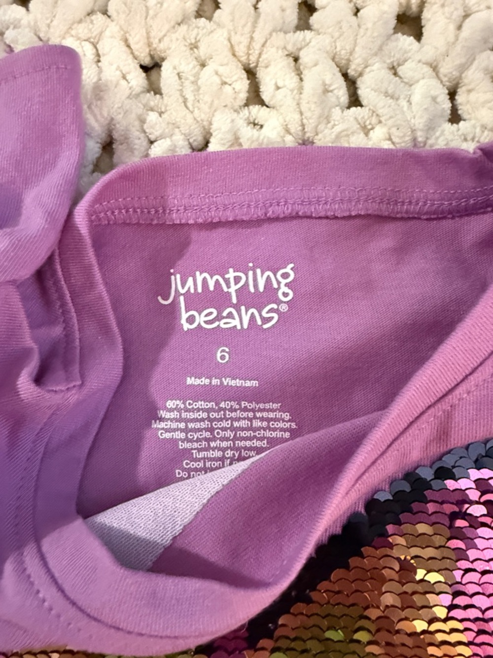 Jumping beans Purple Butterfly Sequin Short Sleeve Tee - Girls - Picture 5 of 5